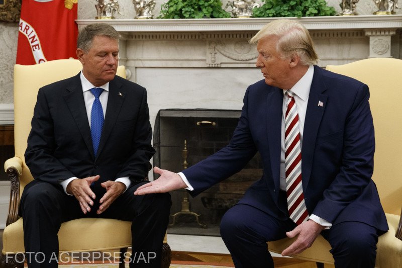 Preşedintele Iohannis, discuţie cu Donald Trump Palatul Buckingham 