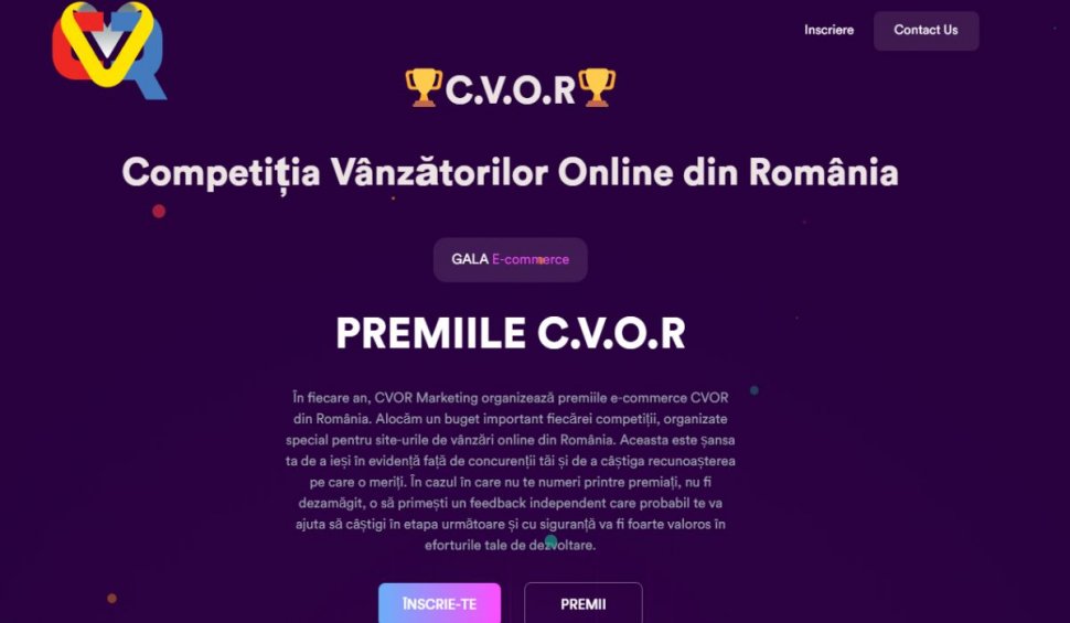 competitia vanzatorilor online romania cvor ro