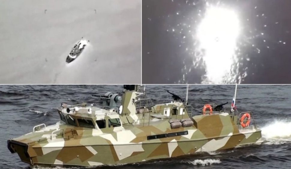 Două nave ale Rusiei au fost lovite de drone ale Ucrainei, în Marea Neagră, lângă Insula Şerpilor