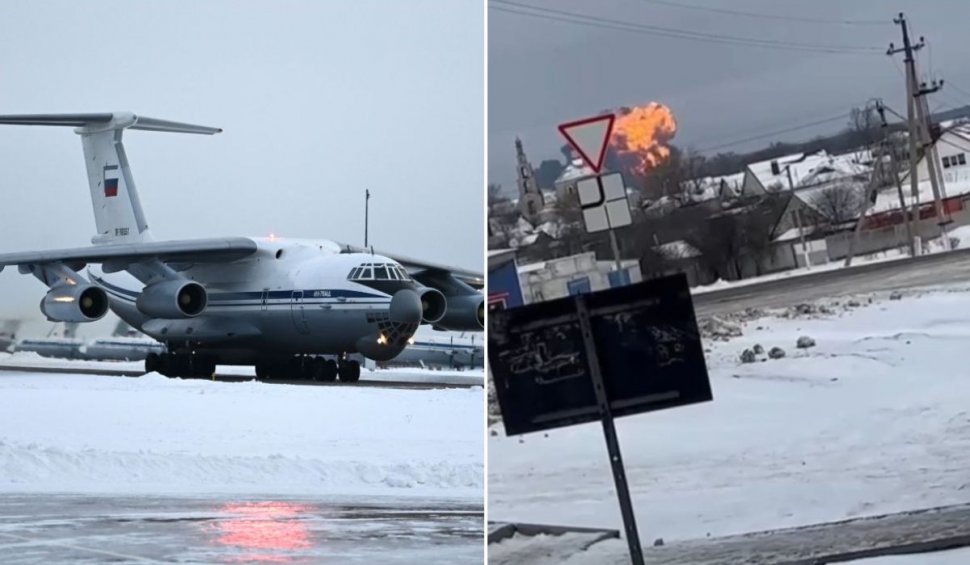 Un avion militar rus, cu 65 de prizonieri ucraineni la bord, s-a prăbuşit lângă Belgorod, în Rusia | Ministerul Apărării de la Moscova: "Avionul a fost doborât de Ucraina!"