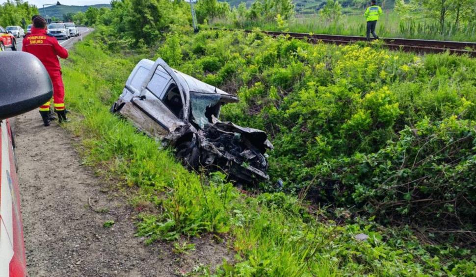 accident masina tren sibiu