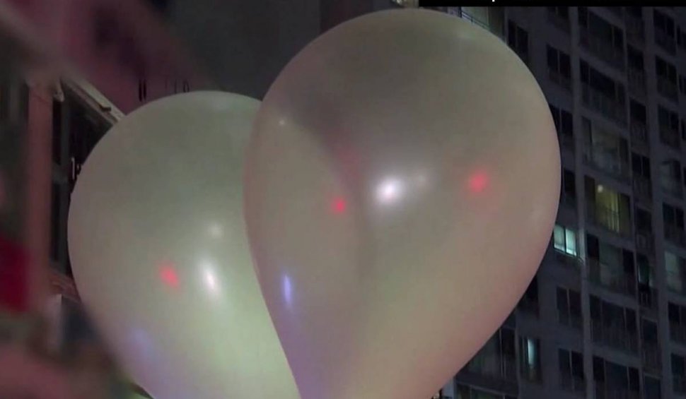 Phenianul a trimis alte sute de baloane cu deșeuri în Coreea de Sud
