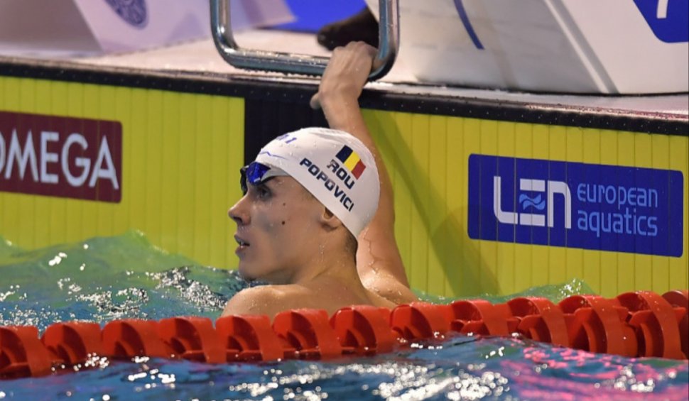 David Popovici a câştigat a doua medalie de aur la Europenele de nataţie de la Belgrad