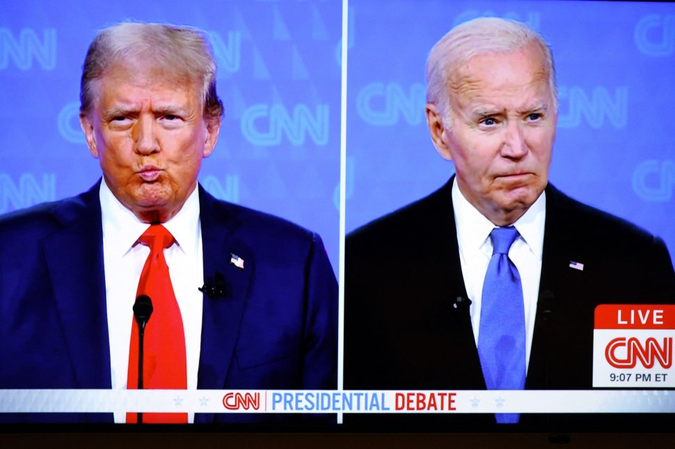 Cifrele dezastrului pentru Joe Biden, în primele sondaje după dezbaterea cu Trump de la CNN