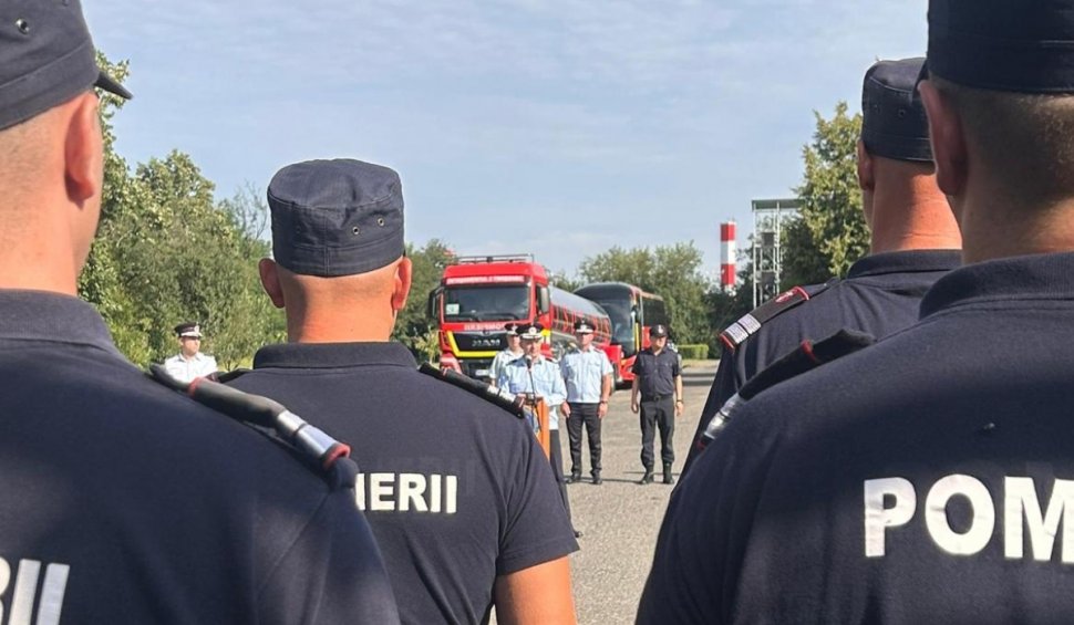 80 de pompieri români vor pleca în Franța pentru a lupta contra incendiilor de pădure