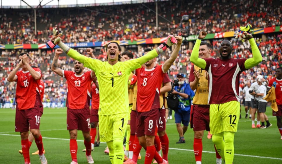 Euro 2024: Elveţia s-a calificat în sferturi, după ce a eliminat Italia cu 2-0