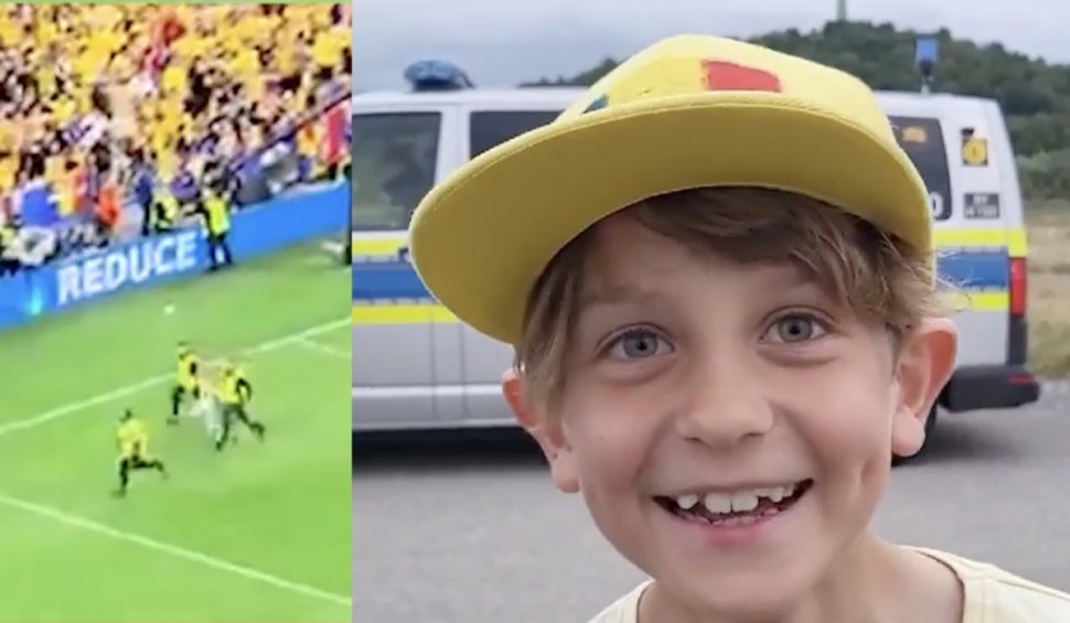 Copilul care a intrat pe teren în timpul meciului România - Olanda
