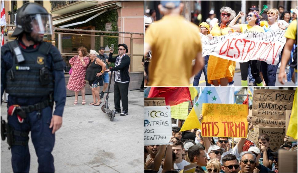 Proteste anti-turi?ti în Barcelona (iulie 2024) ?i în Insulele Canare (aprilie 2024)