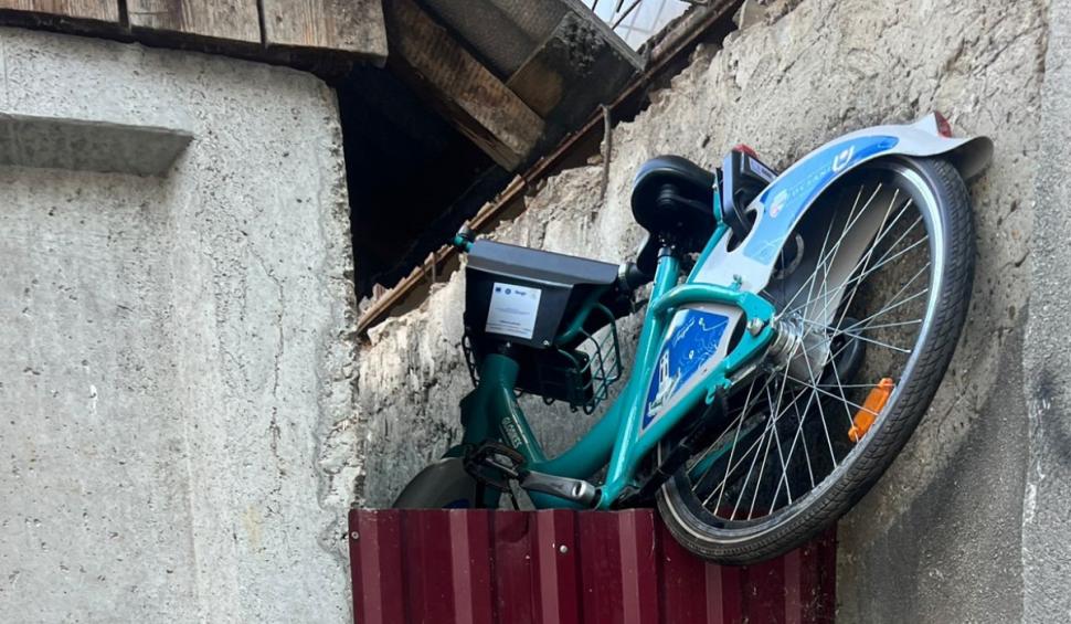 bicicleta vandalizata focsani