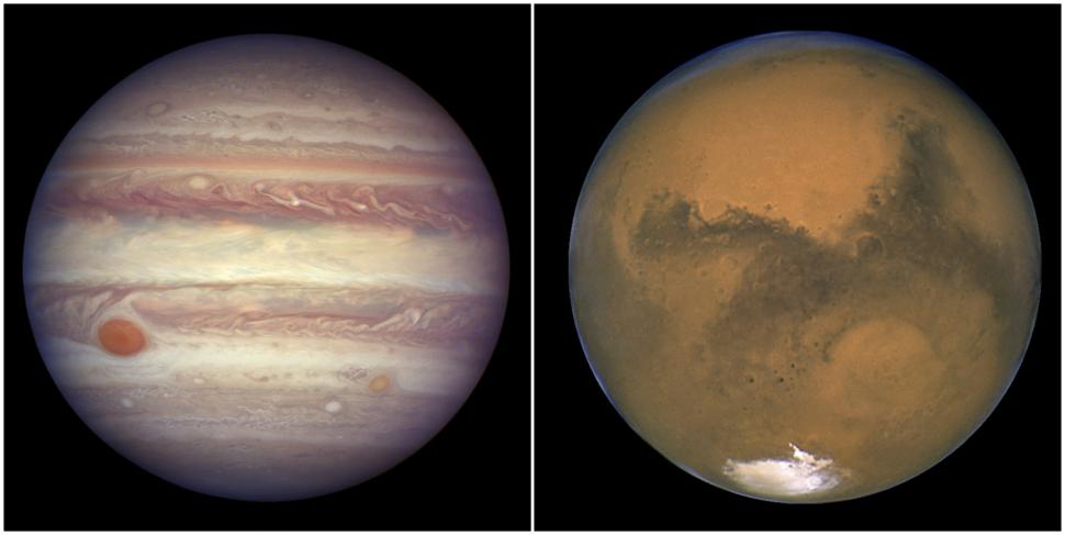 colaj planeta marte si jupiter