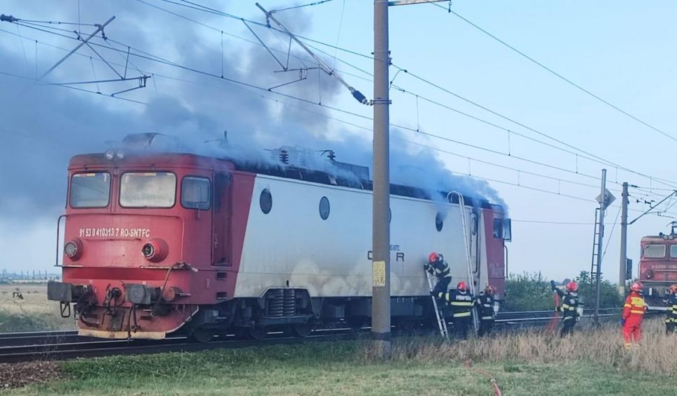 incendiu tren isu prahova