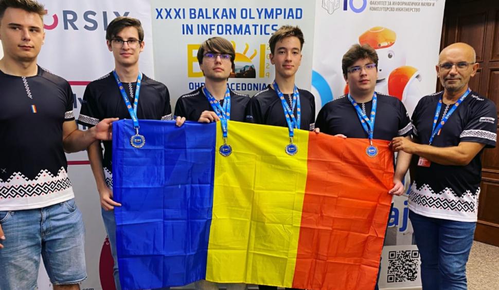 elevi romani medalii argint bronz olimpiada balcanica informatica