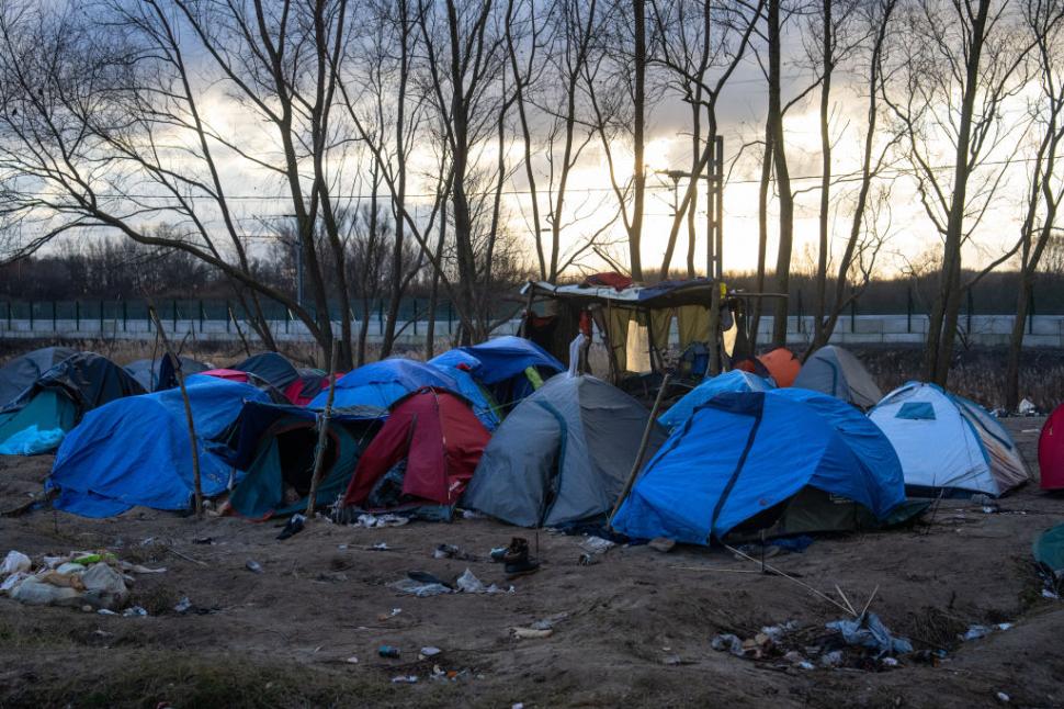 tabara de migranti in franta