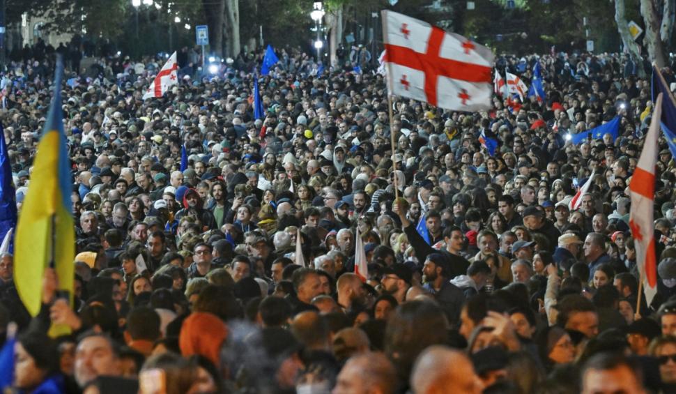 Protest georgieni tiblisi