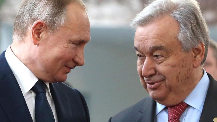 vladimir putin si antonio guterres