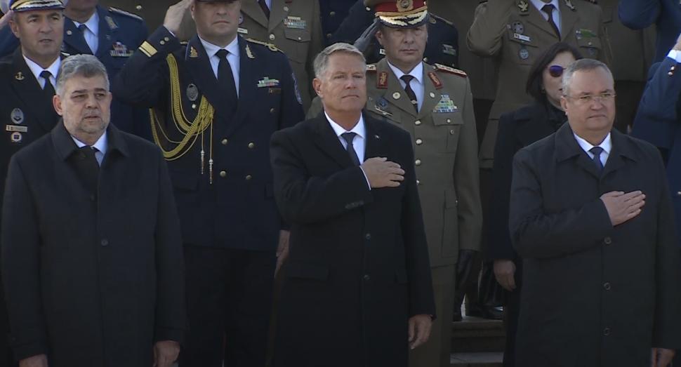 Iohannis, Ciolacu și Ciucă la ziua armatei