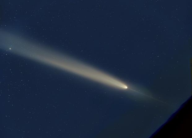 A seemingly impossible phenomenon in the sky: Comet A3, last seen in the Stone Age, appears to have grown another tail