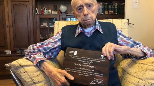 A murit Dumitru Comănescu. Devenise recent ce mai vârstnic bărbat din lume 