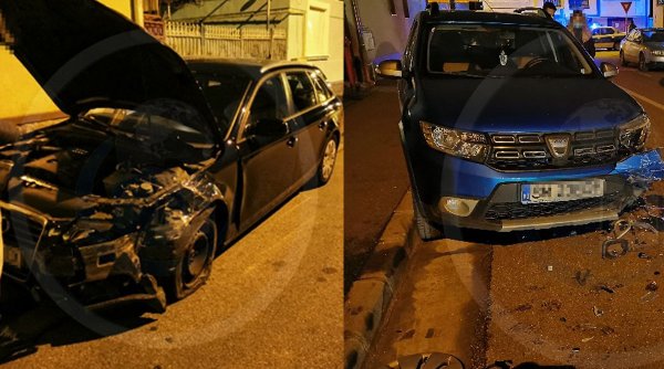 Un comisar de la Poliția Satu Mare s-a urcat beat la volan şi a făcut prăpăd în jur