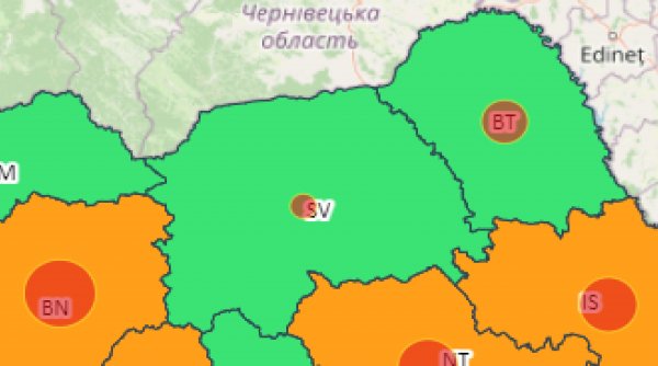 Nicio localitate din Suceava nu se mai află sub cod roșu de la începutul pandemiei