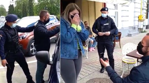 Un tânăr din Bistriţa şi-a cerut iubita în căsătorie în timp ce era percheziţionat de jandarmi