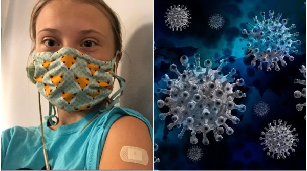 Activista Greta Thunberg s-a vaccinat anti-COVID: 