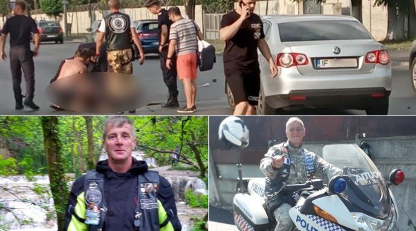 El este motociclistul care a împins un tânăr cu trotinetă în faţa unei maşini, în Bucureşti: 