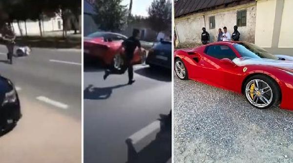 Ferrari oprit cu trei focuri de armă, după ce a acroşat un poliţist pe o stradă din Caraş Severin. Şoferul era naş la o nuntă