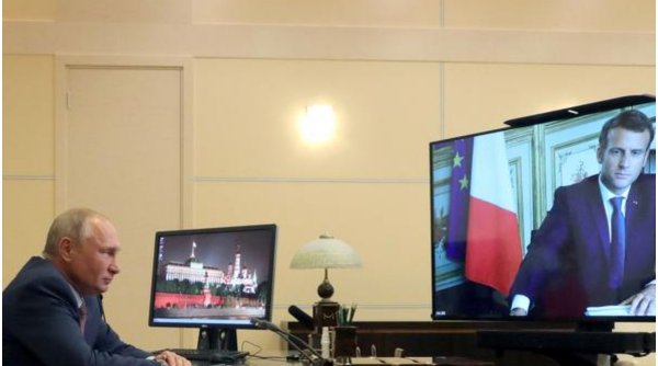 Macron și Putin, discuție despre Ucraina: ”Occidentul nu a luat în considerare preocupările Rusiei”