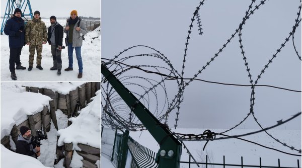 Cristi Popovici, jurnalist Antena 3, transmisiune din tranşee. Cum arată gardul de 100 de km de la granița Ucrainei cu Rusia