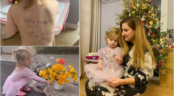 Fetița ucraineană pe spatele căreia mama a scris datele de contact a ajuns în Franța, după ce a trecut prin România: ”Ne-am temut că nu va afla niciodată cine este”