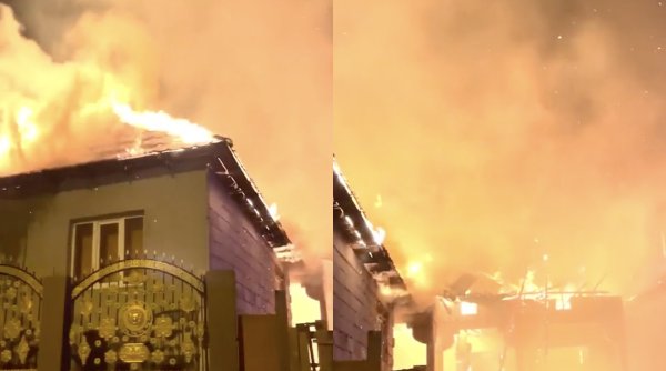 Patru case, incendiate de un piroman, în Babadag, județul Tulcea. Polițiștii îl caută pe individ