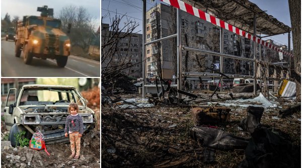 Război în Ucraina, ziua 320. O coloană de mașini blindate cu turelă de fabricație românească ar fi fost filmată pe o șosea din Ucraina