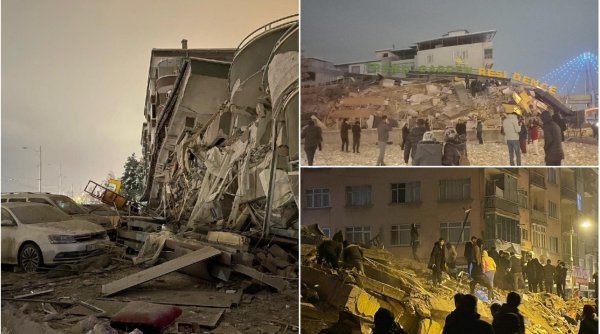Cutremur cu magnitudinea de 7,8 în Turcia. Zeci de morți și clădiri prăbușite în orașele din sudul țării