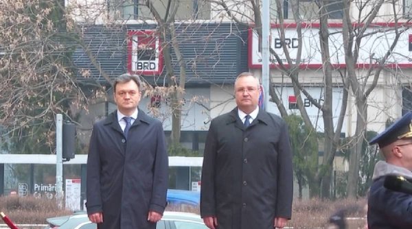Premierul Republicii Moldova, pentru prima dată la București. Oficialul a fost primit cu fanfară de Nicolae Ciucă