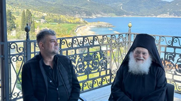 Președintele PSD, urări de Sfântul Gheorghe, de la Muntele Athos