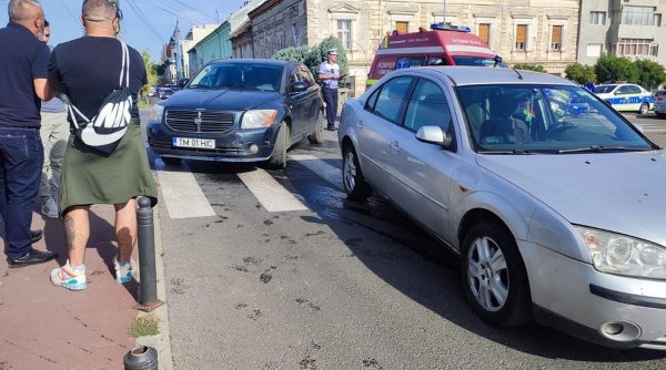 Accident provocat de un șofer drogat la Timișoara: A reușit să proiecteze un autoturism într-un pieton care traversa strada
