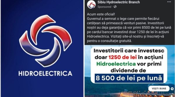 Hidroelectrica atenţionează românii asupra unor tentative de fraudare a micilor investitori. Şapte moduri în care te poţi feri de escroci