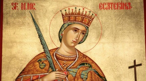 Calendar ortodox 25 noiembrie 2023. Sărbătoare cu cruce neagră de Sfânta Muceniţă Ecaterina