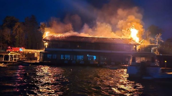 Incendiu la Taverna Racilor din Snagov. Localnic: 