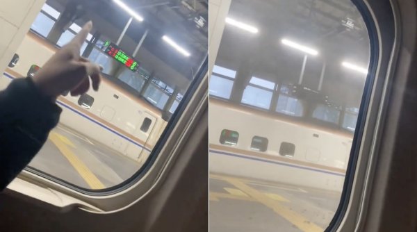 Momentul cutremurului de 7,6 din Japonia, filmat într-o stație de tren