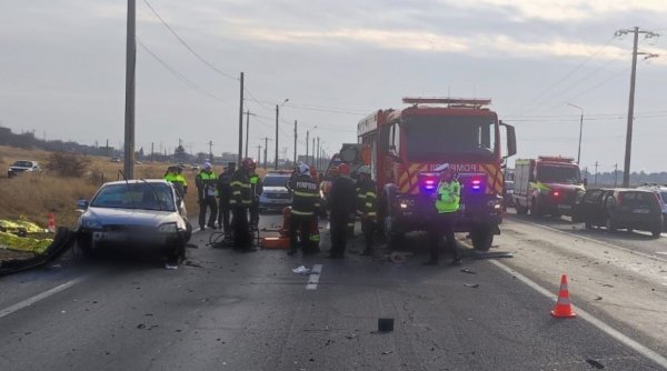 Accident grav pe DN1, în Prahova! Traficul este blocat | Un elicopter SMURD a ajuns la fața locului