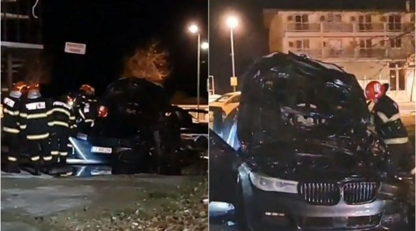 Maşina unui cunoscut afacerist din Constanța s-a făcut scrum în stațiunea Mamaia! Incendiul a avut loc chiar în fața hotelului deținut de bărbat