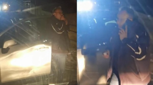 Primar din Cluj, prins băut la volan și filmat în timp ce mănâncă zăpadă ca să îi scadă alcoolemia: 
