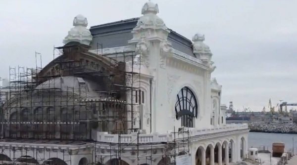 Lucrările de restaurare de la Cazinoul din Constanţa sunt aproape finalizate