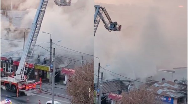 Incendiu puternic pe Șoseaua Antiaeriană din București! Pompierii intervin