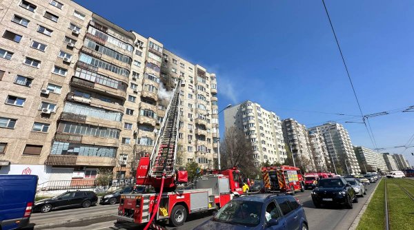 Incendiu puternic în cartierul Pantelimon din București! Zeci de persoane au fost evacuate
