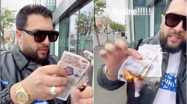 Tzancă Uraganu a primit, din nou, bani falși la dedicații. S-a filmat în timp ce arde bancnotele: ”Asta e valoarea voastră”