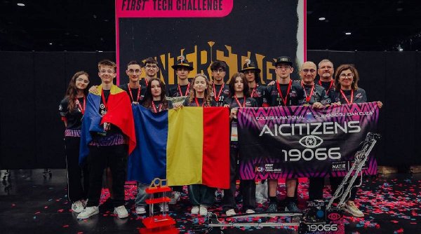 România, campioană mondială la robotică. Elevii din Focșani au câștigat finala competiției din SUA: 