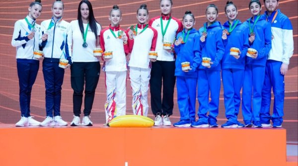 Performanță istorică pentru România. A câştigat titlul de campioană europeană de junioare pe echipe la gimnastică ritmică